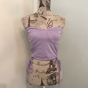 Purple crop top